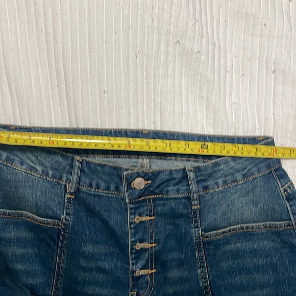 High rise Panelled Flare Jeans - Picture 6 of 6